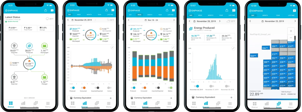 Consultez votre production en toute simplicité grâce à l’application Enphase Enlighten